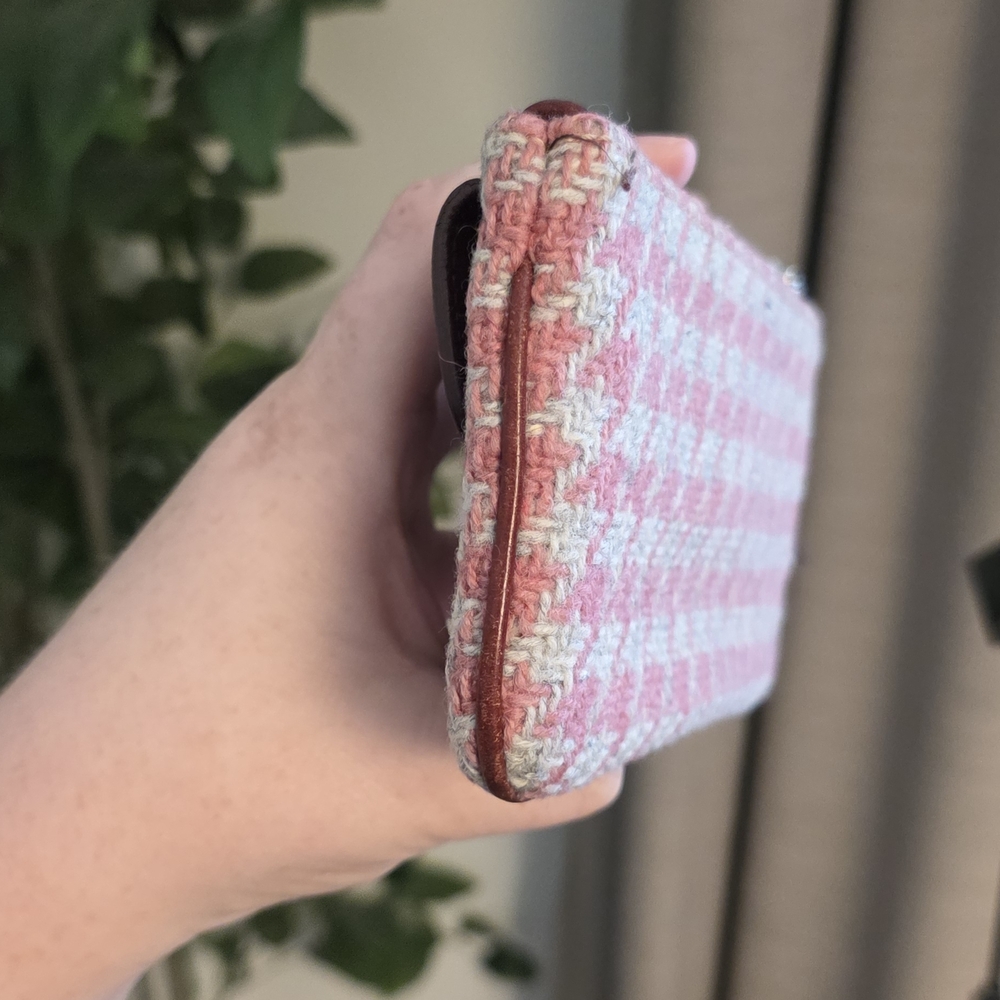 Coach Vintage Hamptons Houndstooth Wristlet - Picture 3 of 8
